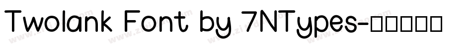 Twolank Font by 7NTypes字体转换
